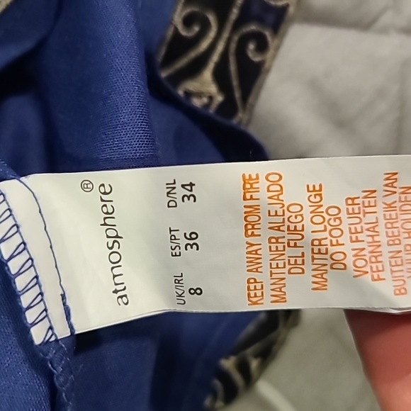 Atmosphere Embroidered poplin bustier Midi Dress US4 - Picture 10 of 12